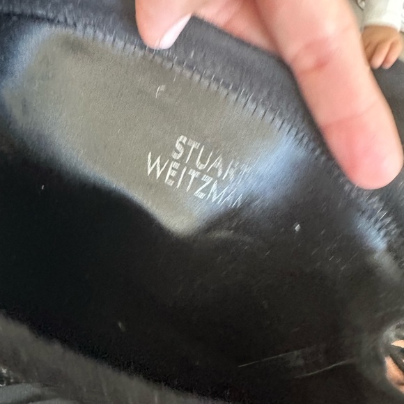 Stuart Weitzman Highland Over the Knee Boot in Black Suede - Picture 9 of 11